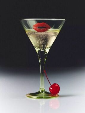 NEW Anthropologie Bisous Martini Glass, Set of 2